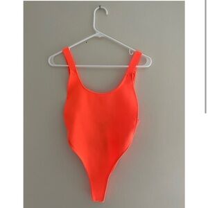 F21 Neon Cutout Bodysuit